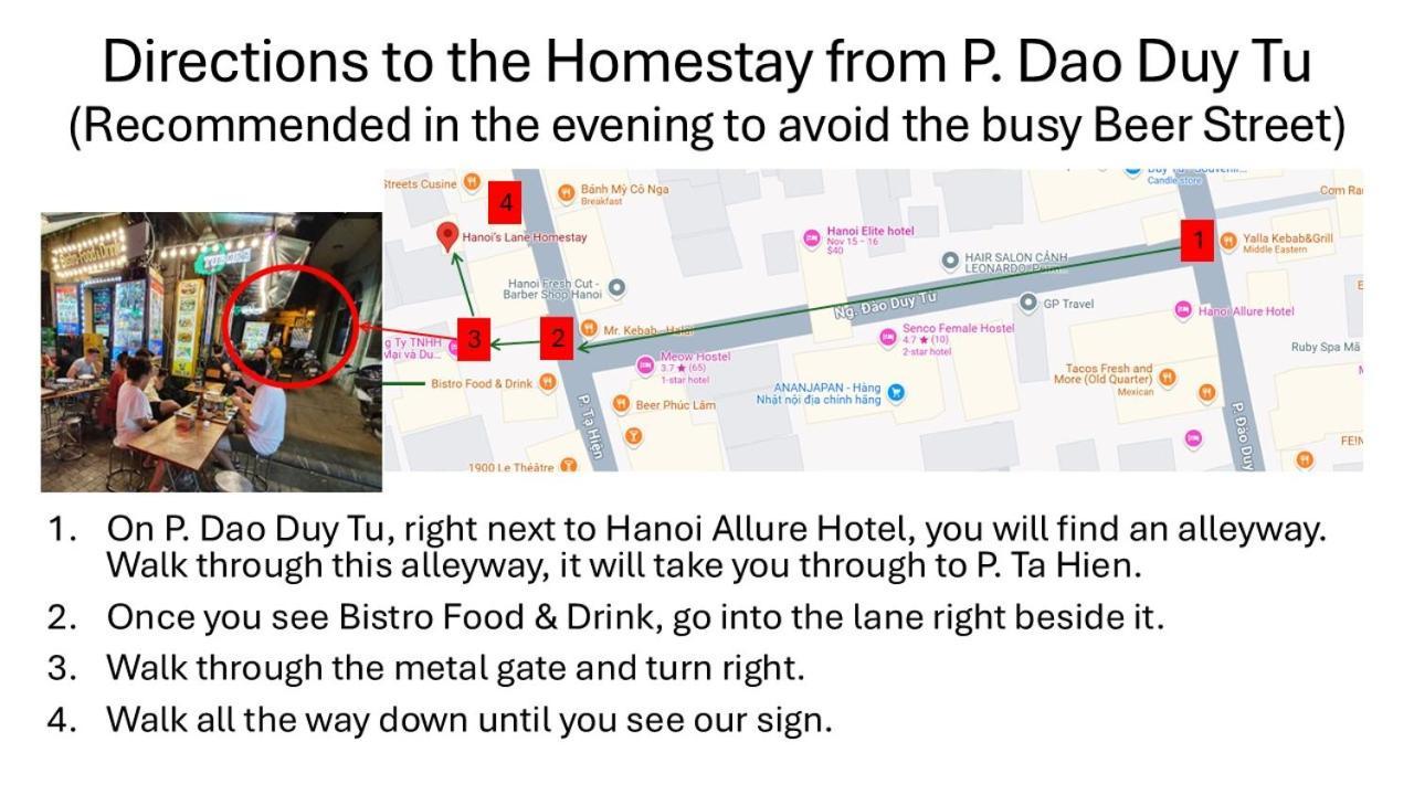 Hanoi'S Lane Homestay Zewnętrze zdjęcie